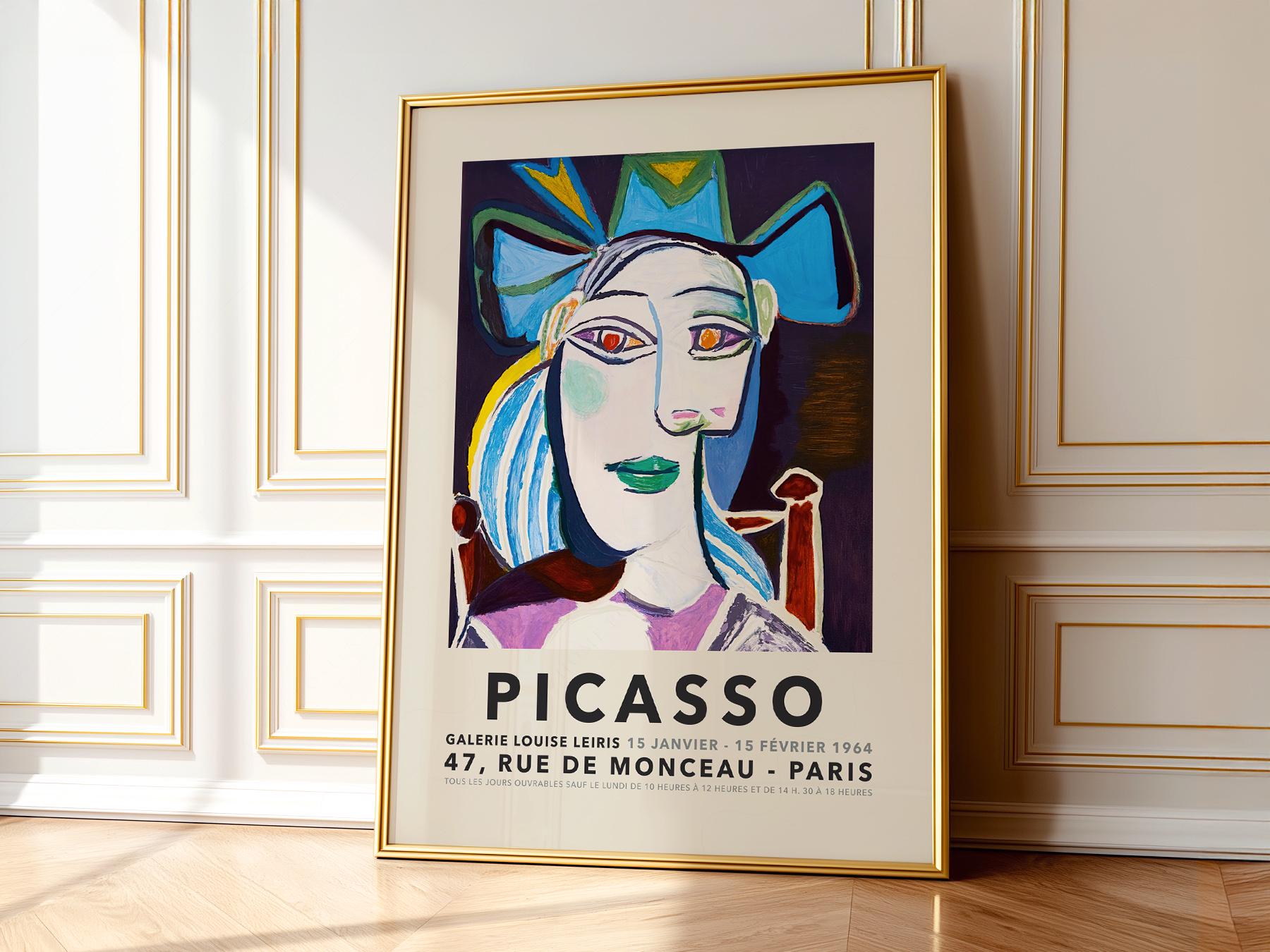 Pablo Picasso Print, Picasso Faces, Picasso Exhibition, Gift for