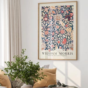 William Morris Floral Wall Art, Vintage Botanical Print, Classic Decor 68 immagine 5