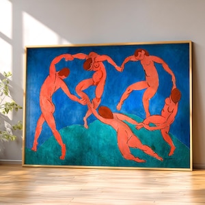 Matisse The Dance Art Print, Red and Blue Fine Art, Horizontal Format 10
