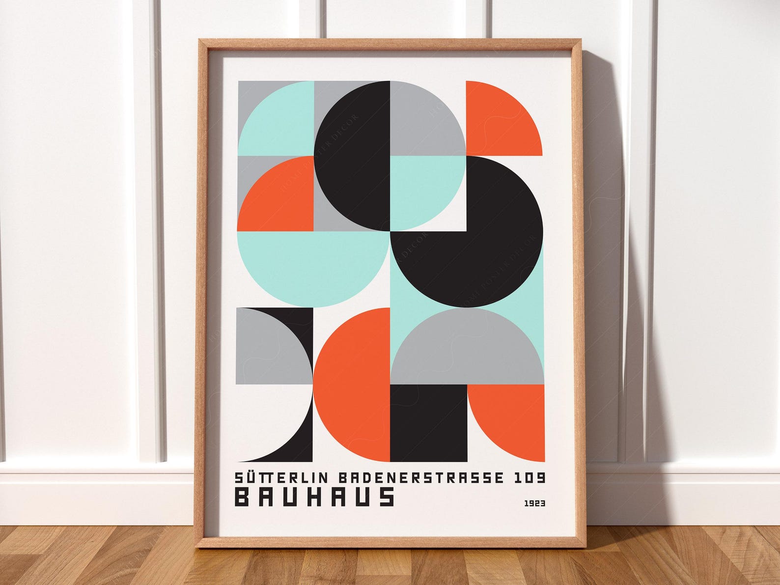 Bauhaus Geometric Print, Mid Century Modern Wall Art - Etsy