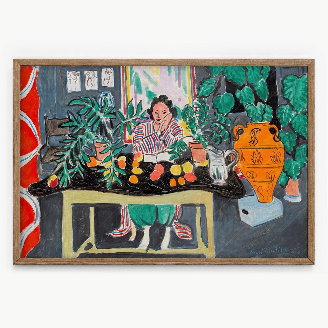 Matisse Kitchen Henri Matisse Etruscan Vase Table Fruits and Flowers Matisse Famous Art ...