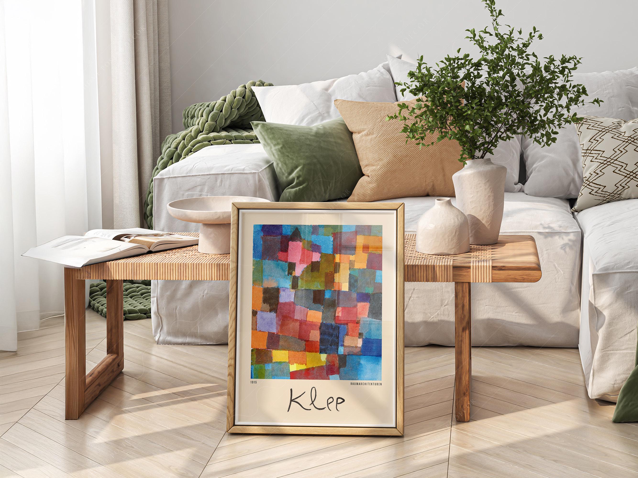 アート・デザイン・音楽 Paul Klee: Bauhaus Master Paul Klee Bauhaus Master Exhibition Poster Abstract Print