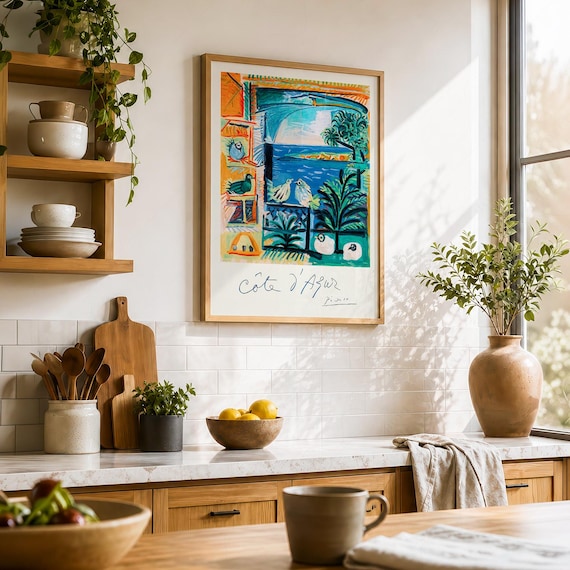 Picasso Print, Cote D'azur Seaside Art, Colorful Birds 21 - Etsy