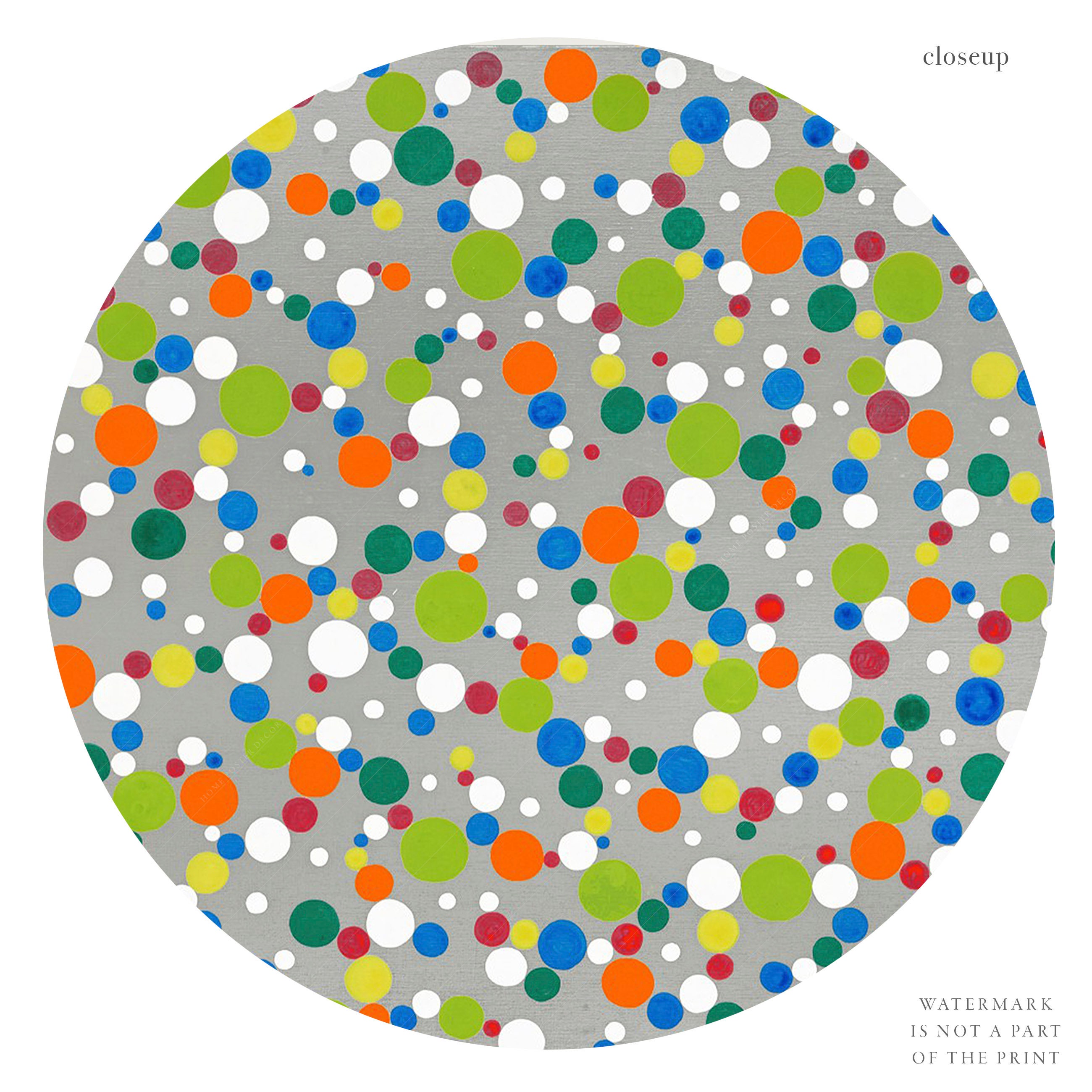 Yayoi Kusama Color Dots Colorful Wall Decor Nursery Wall Etsy