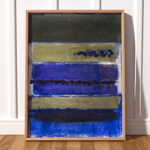 Mark Rothko Poster, Blue Print, Abstract Wall Art, Modern Poster, Office Wall Decor, Minimalist Wall Decor, Rothko Painting 13