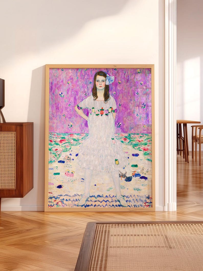 Gustav Klimt Poster: Portrait of Mada Primavesi, Museum Quality Print 3 image 4