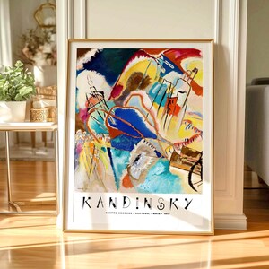 Wassily Kandinsky Print, Exhibition Poster, Museum print, Abstract painting 2 image 4