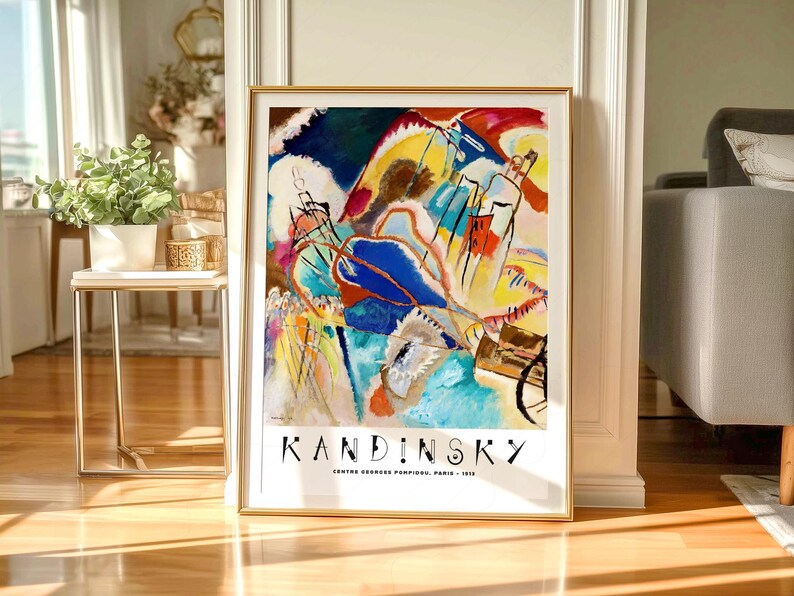 Wassily Kandinsky Print, Exhibition Poster, Museum print, Abstract painting 2 image 4
