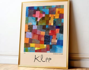 Paul Klee Color Blocks Poster | Bauhaus Abstract Wall Art