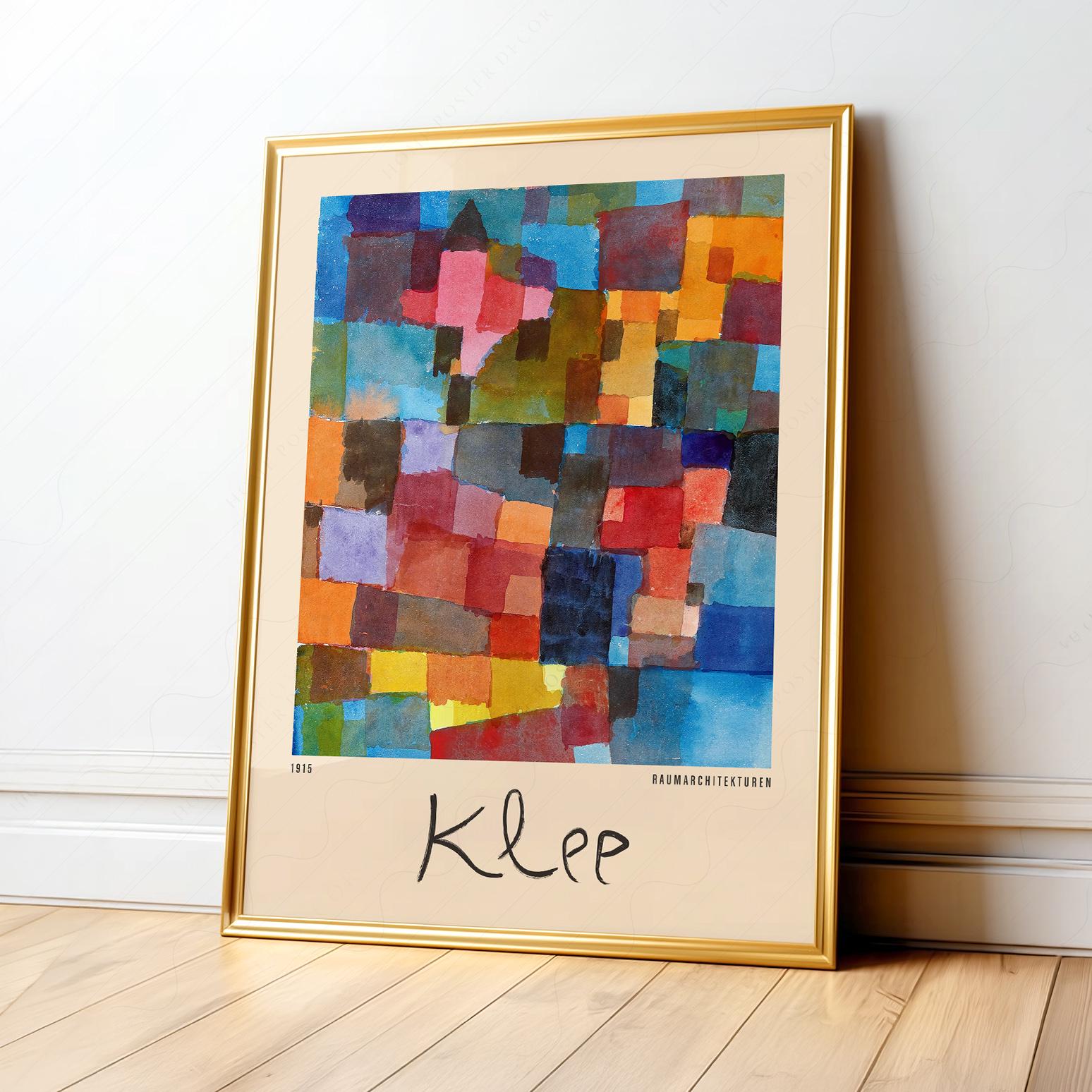 Paul Klee Color Blocks Poster | Bauhaus Abstract Wall Art