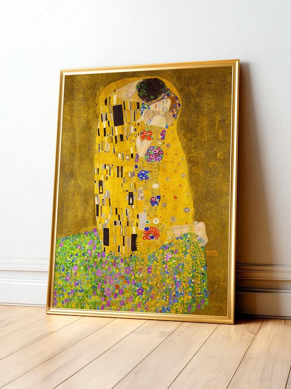 Gustav Klimt the Kiss Poster, Fine Art Print - Etsy
