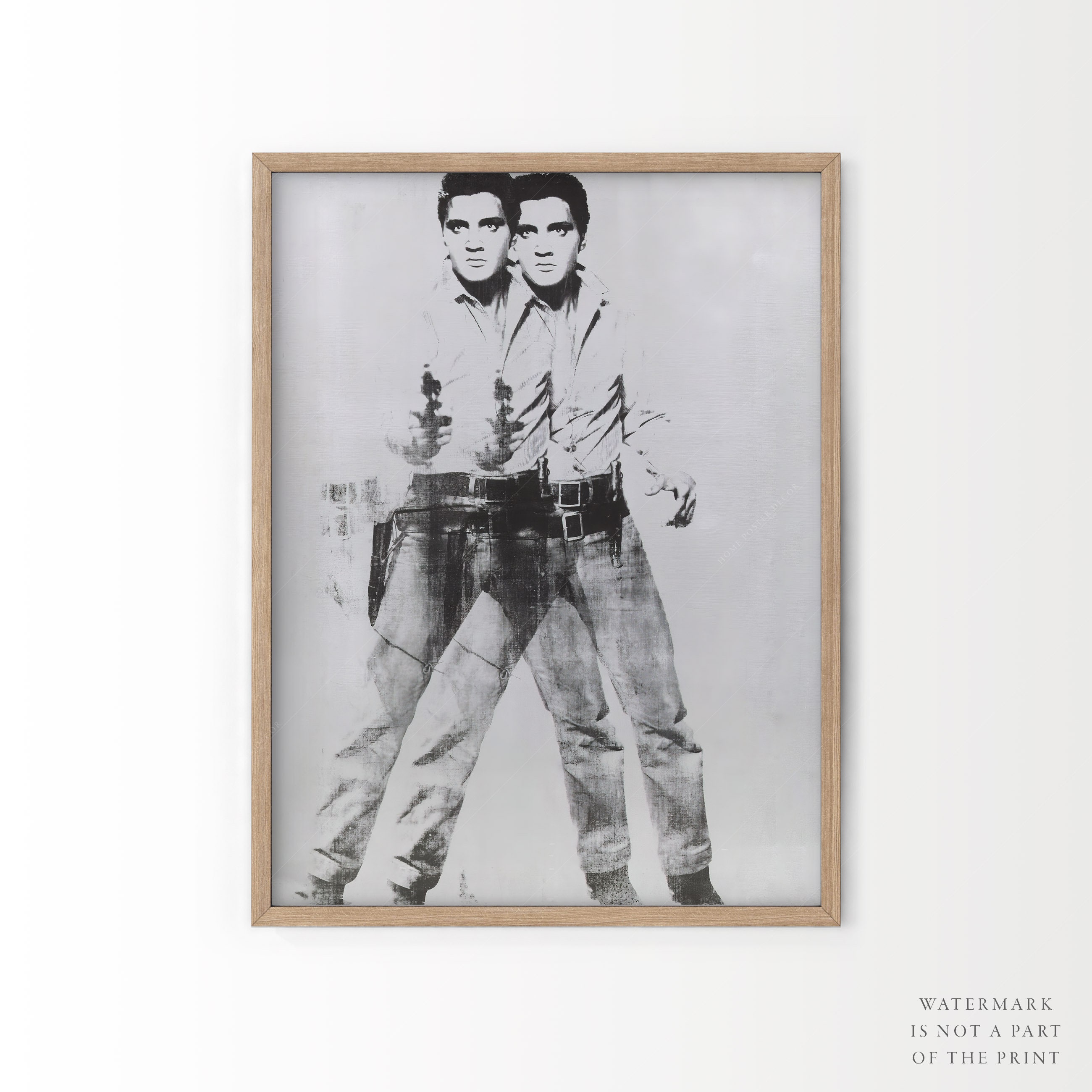 アンディー・ウォーホル Andy Warhol ダブルエルビス　ポスター額装 アンディー・ウォーホル Andy Warhol ダブルエルビスポスター額装