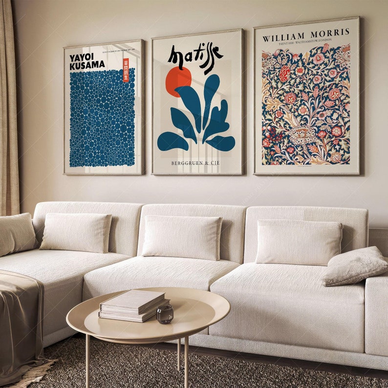 Henri Matisse, William Morris, Yayoi Kusamam