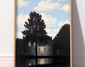 René Magritte The Empire of Light, Surrealist Art Print