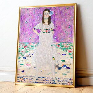 Gustav Klimt Poster: Portrait of Mada Primavesi, Museum Quality Print 3 image 2