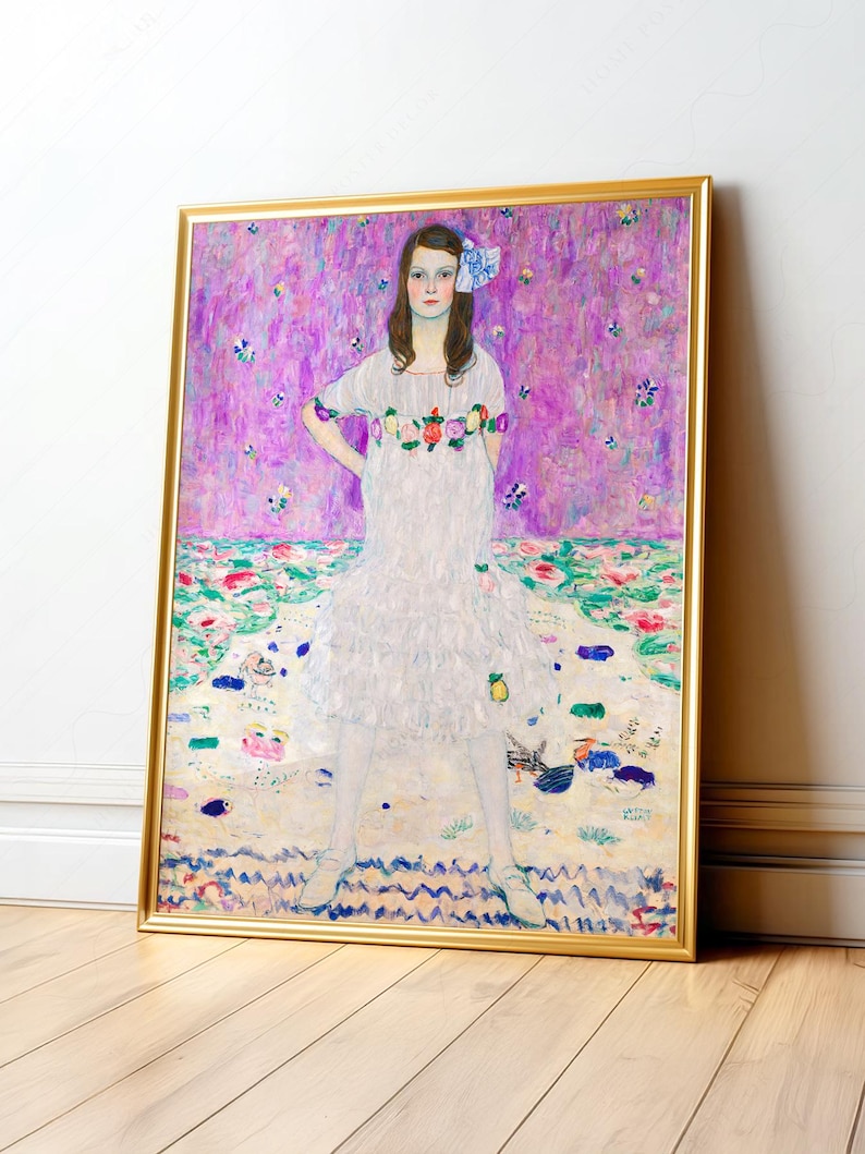 Gustav Klimt Poster: Portrait of Mada Primavesi, Museum Quality Print 3 image 2
