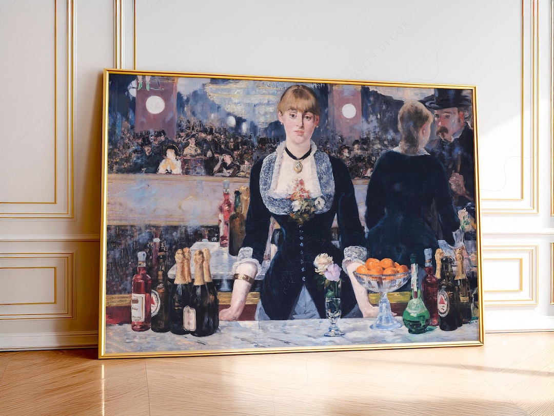 Edouard Manet A Bar at the Folies Bergère, Dine Room Decor, Above Bar ...