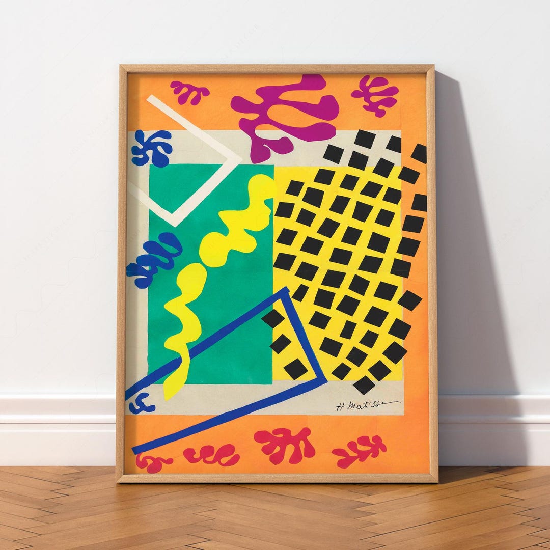 Matisse the Codomas Print, Jazz Series Poster, Colorful Abstract