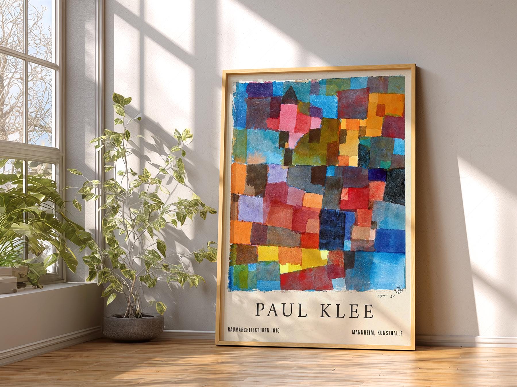 Paul Klee Bauhaus Exhibition Poster, Colorful Abstract Print 9 - Etsy