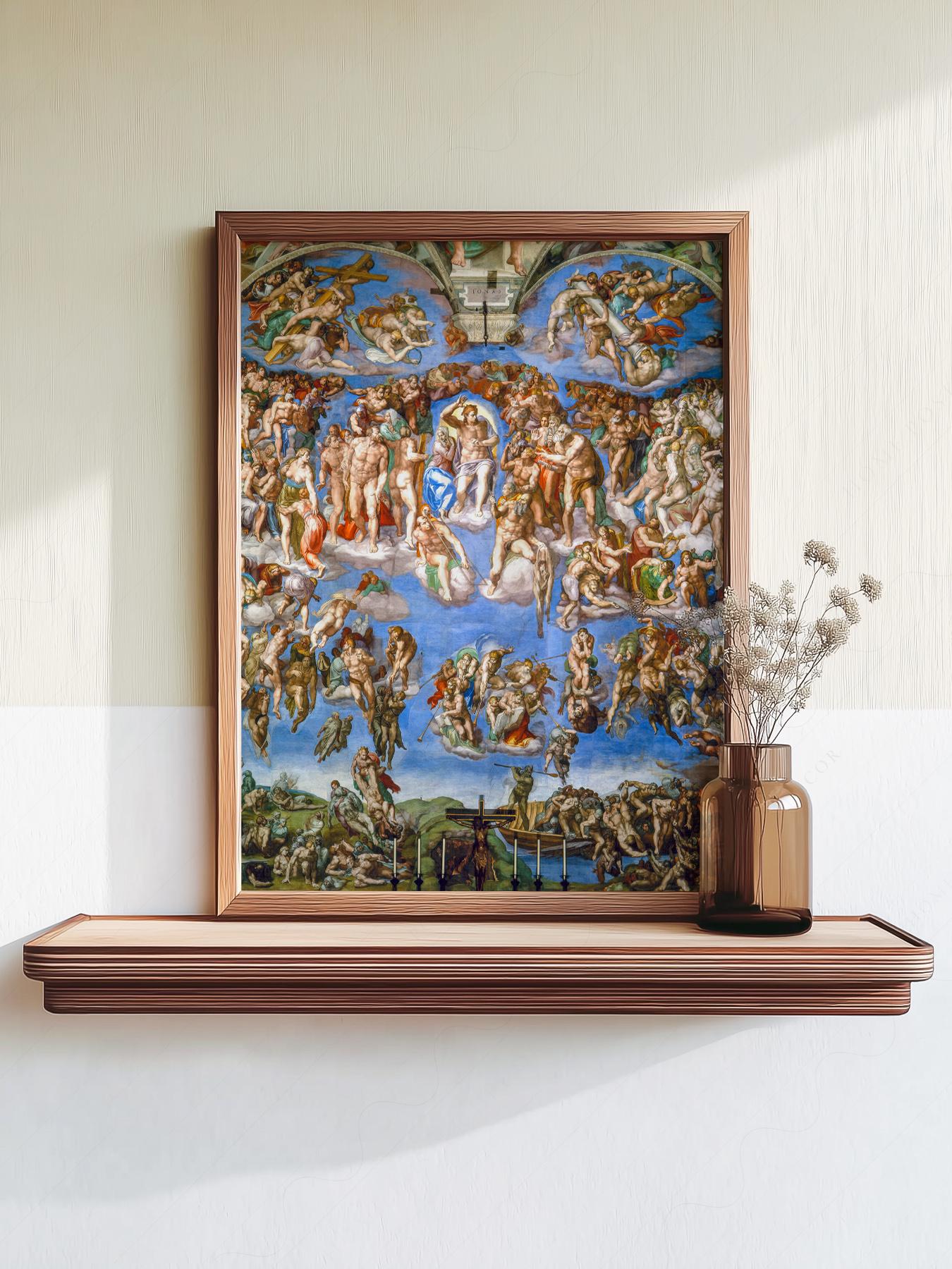 basnksy bristol Michelangelos/ポスター Michelangelo the Last Judgment Poster Renaissance Wall Art Sistine
