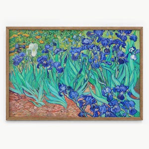 Muurkunst voor woonkamer, housewarmingcadeau, Van Gogh-print, Irissen schilderij, gezellig interieuridee, reproductie beroemde kunstenaar 27