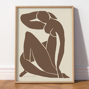 Henri Matisse Body line art Female curve painting Boho print Minimalist wall art Modern print Gift idea Bedroom art