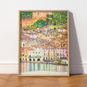 Gustav Klimt Malcesine Lake Garda Print, Austrian Landscape Art 11