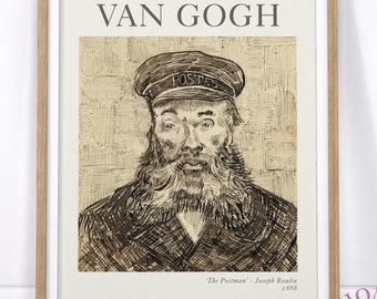 Van Gogh Poster, Van Gogh Painting, Reproduction Van Gogh, Post-impressionist Painter, The Postman, Van Gogh Print