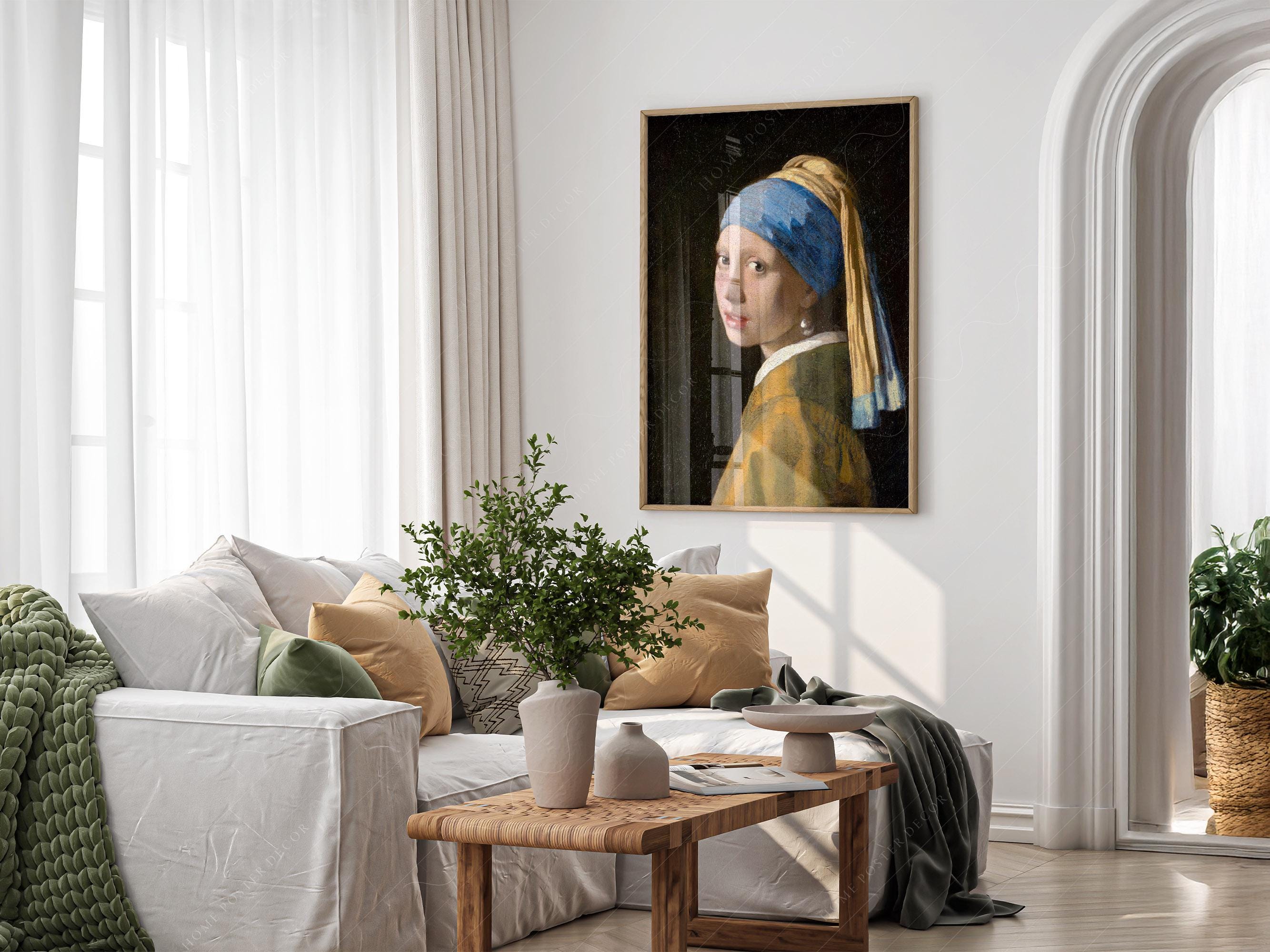 Girl With A Pearl Earring, Johannes Vermeer, Famous Painting, Classic Portrait Painting, Museum Quality Print, 1665