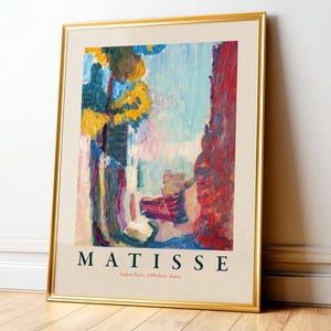 Henri Matisse Arcueil Print, Modern Bold Colors Home Decor image 2