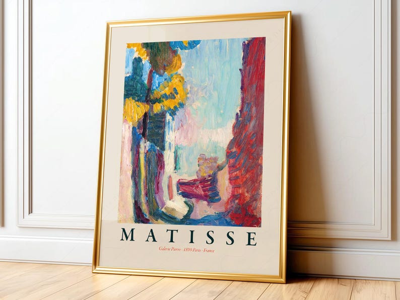 Henri Matisse Arcueil Print, Modern Bold Colors Home Decor image 2