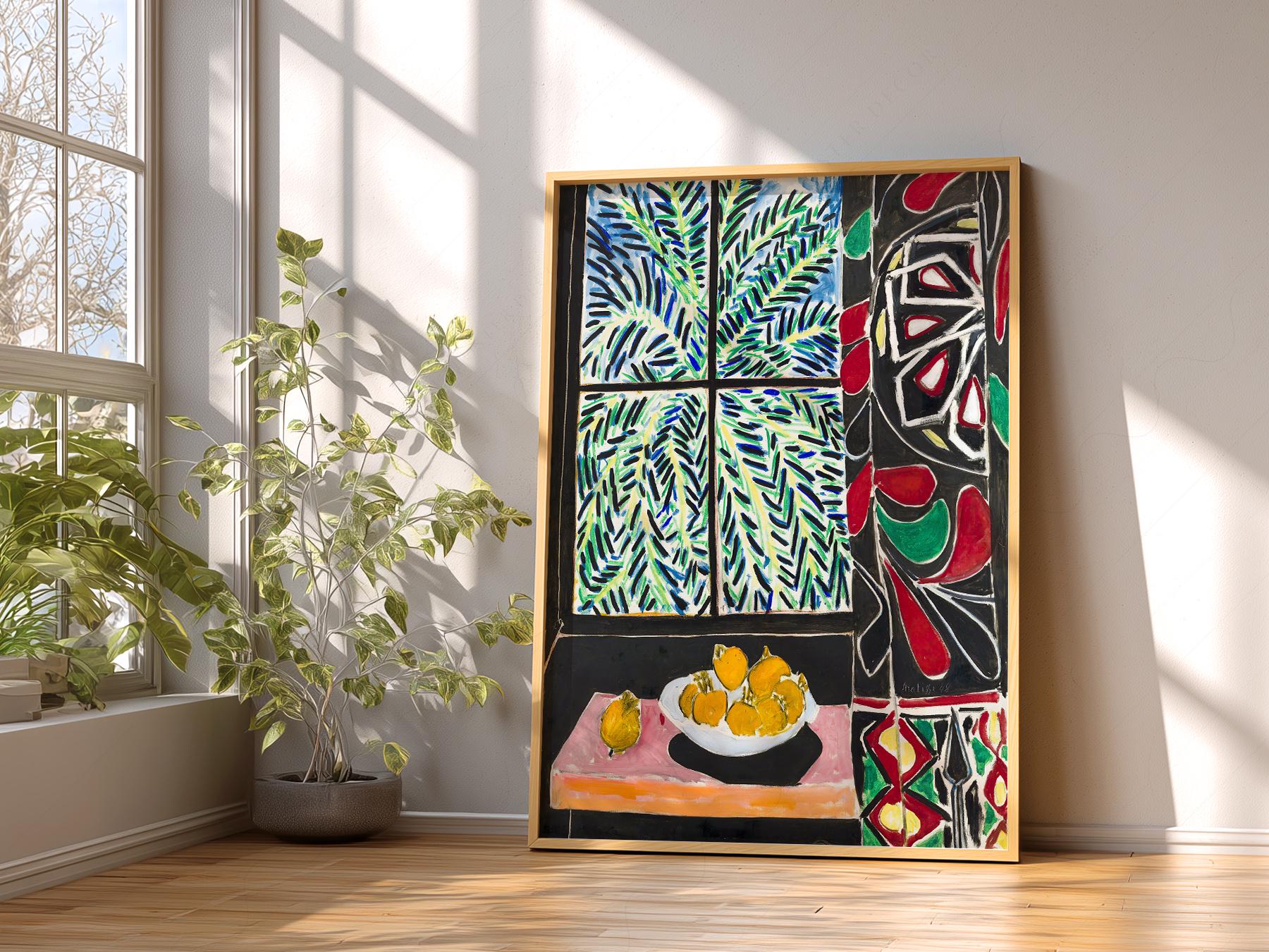 Henri Matisse、INTERIEUR A NICE、画集画、新品額装付 Henri Matisse、INTERIEUR A NICE、画集画、新品額装付 Henri Matisse