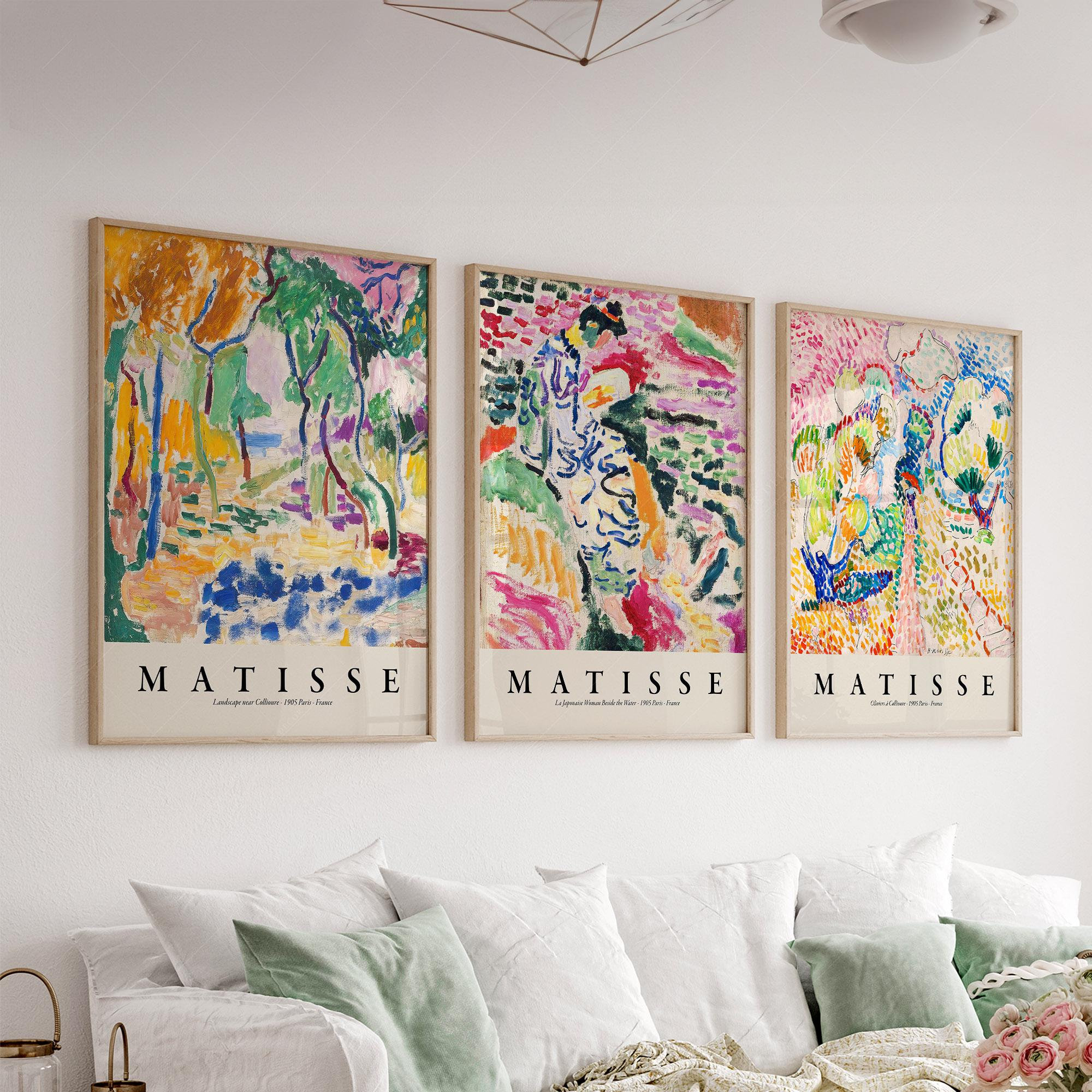 Henri Matisse、INTERIEUR A NICE、画集画、新品額装付 Amazon.com: Interior at Nice : Henri Matisse : Circa 1924