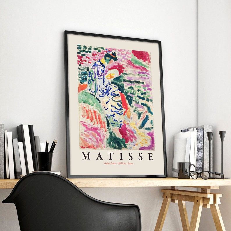 Henri Matisse Print, Matisse Exhibition, Japanese Garden, Floral Art Print, Nature Wall Art, Mid Century Modern image 3
