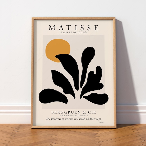 Matisse Wall Art, Neutral Wall Decor, Minimal Poster, One Line Art, 8