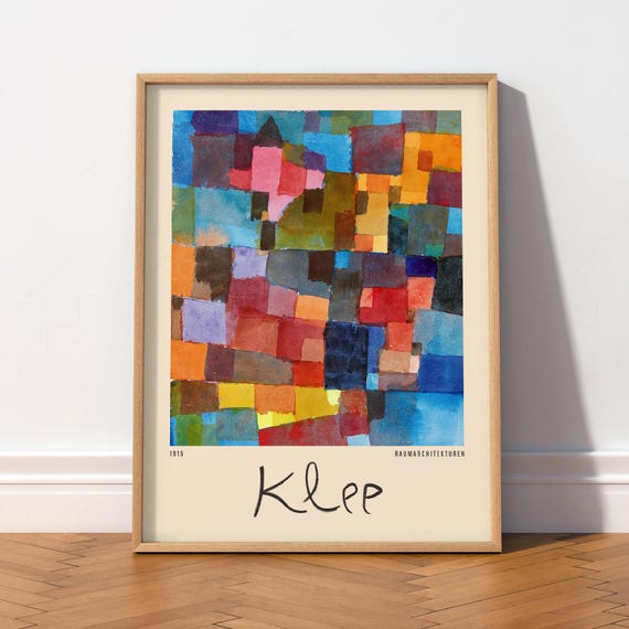 Paul Klee Color Blocks Poster | Bauhaus Abstract Wall Art