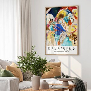 Wassily Kandinsky Print, Exhibition Poster, Museum print, Abstract painting 2 image 11