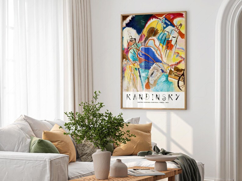 Wassily Kandinsky Print, Exhibition Poster, Museum print, Abstract painting 2 image 11