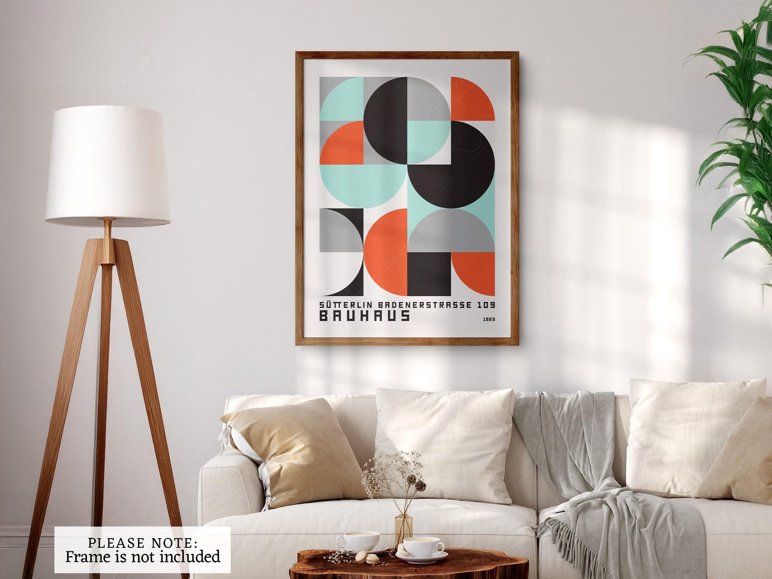 Bauhaus Geometric Print, Mid Century Modern Wall Art - Etsy
