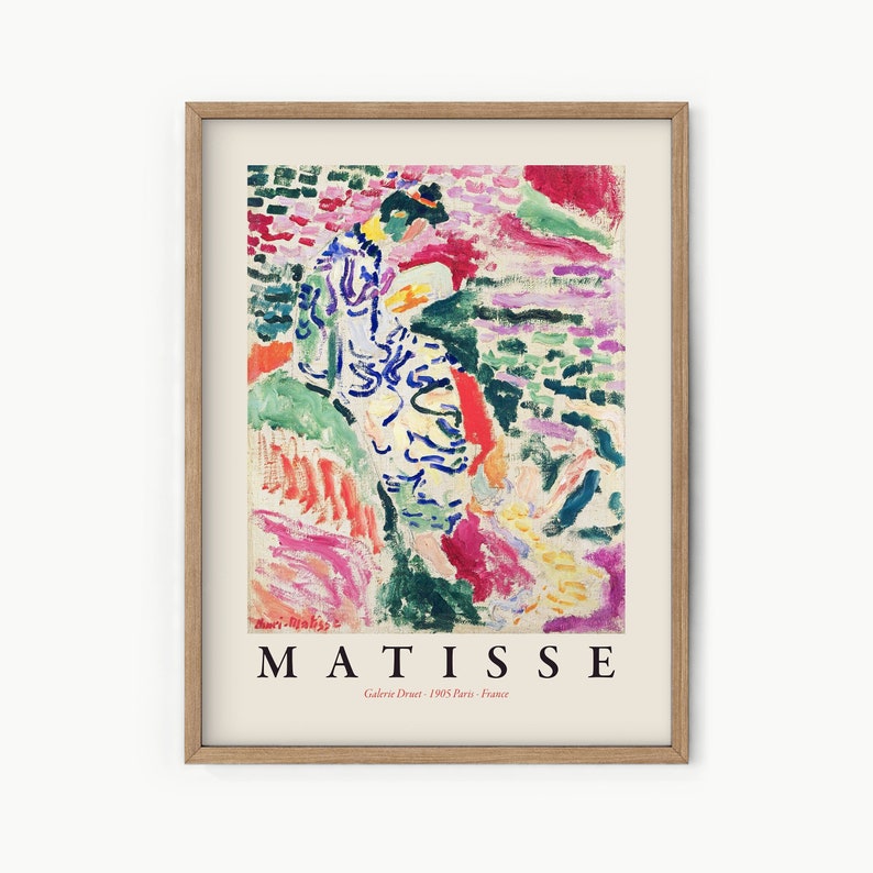 Henri Matisse Print, Matisse Exhibition, Japanese Garden, Floral Art Print, Nature Wall Art, Mid Century Modern image 1