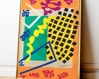 Matisse The Codomas Print, Jazz Series Poster, Colorful Abstract Wall Art, Maximalist Bold Modern Decor 27