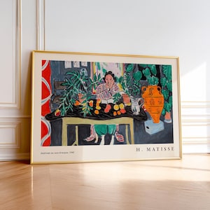 Henri Matisse Print, Interior with an Etruscan Vase, Colorful Kitchen Wall Art, Dining Room Decor 31