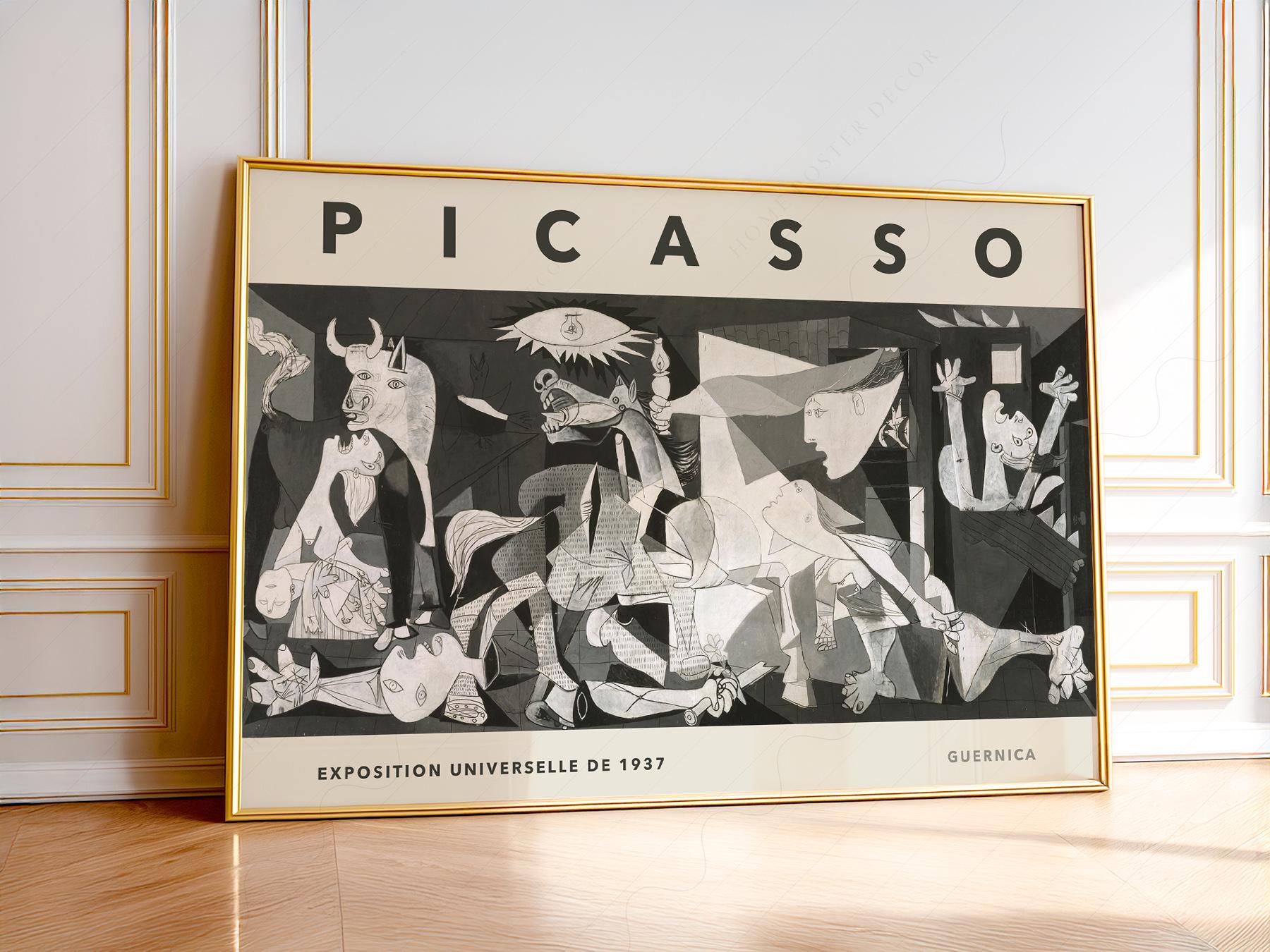 Picasso Guernica Exhibition Art Print, Modern Wall Art - Etsy