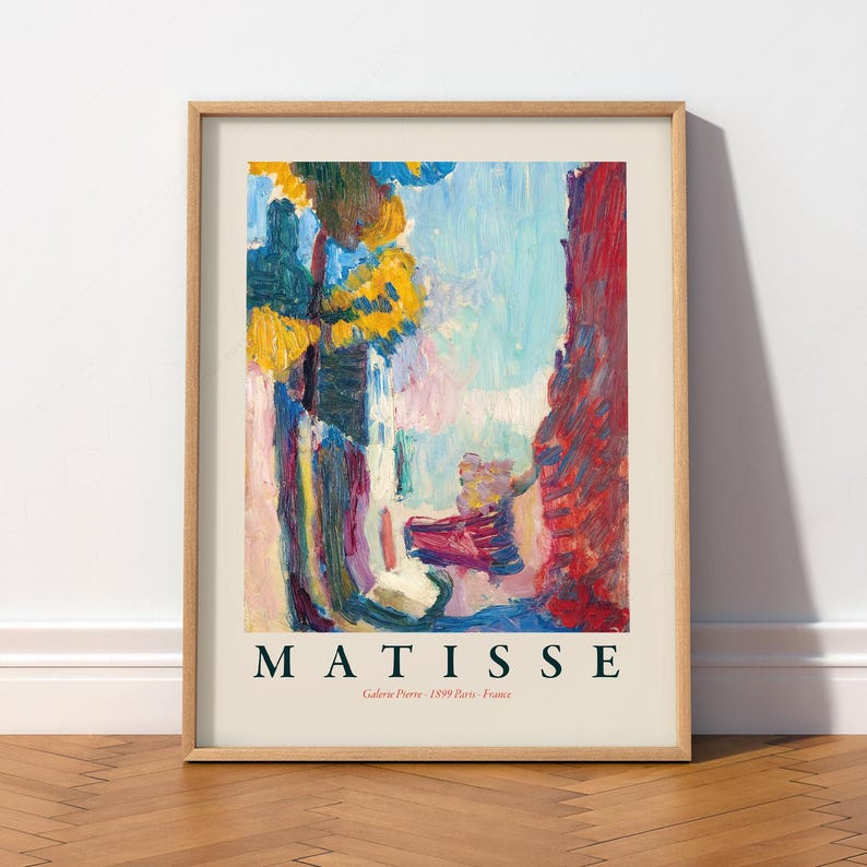 Henri Matisse Arcueil Print, Modern Bold Colors Home Decor image 1