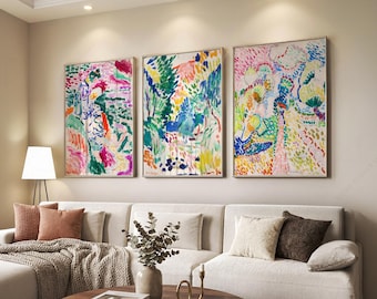 Henri Matisse Colorful Wall Art Set of 3 – Vibrant Modern Art Prints11