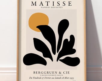 Matisse Wall Art, Neutral Wall Decor, Minimal Poster, One Line Art, 8