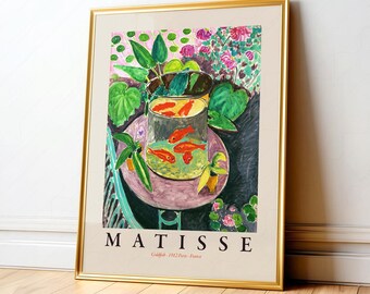 Henri Matisse Goldfish Art Print, Colorful Poster, Vibrant Vintage