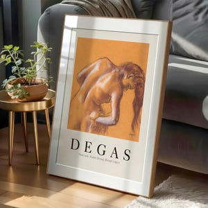 Edgar Degas Print, The Dance Class, Orange Tones Wall Art, Fine Art Archival Paper 2 image 5