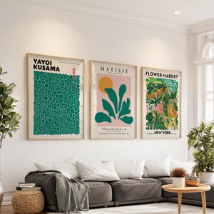 Yayoi Kusama, Matisse, Flower Market Art Prints, Gallery Wall Set image 5