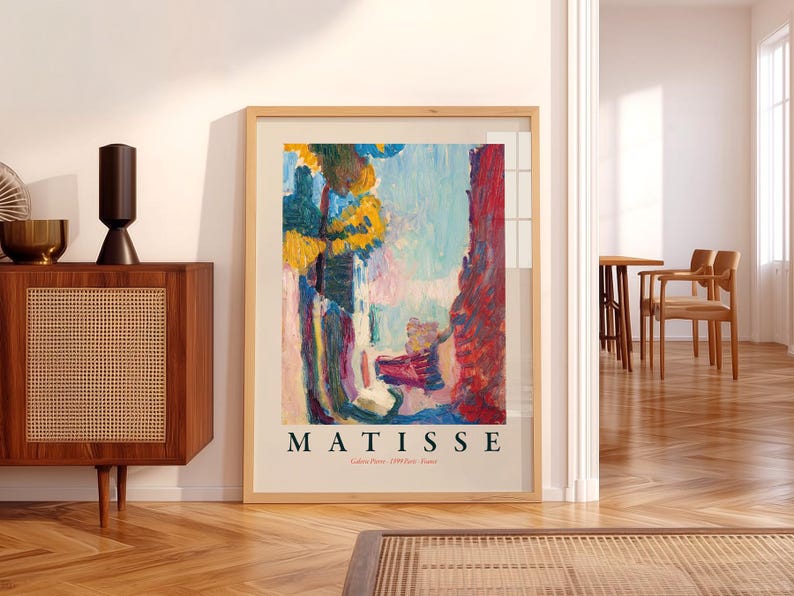 Henri Matisse Arcueil Print, Modern Bold Colors Home Decor image 8